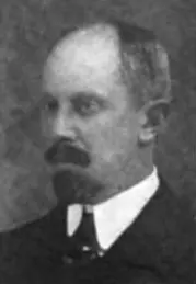 Portrait photograph of James Haughton Woods, translator of the Yoga Sutras, printed in 1914